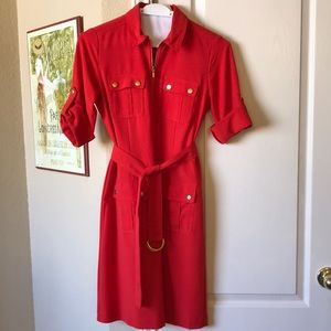 Sharagano Zip Cargo Dress